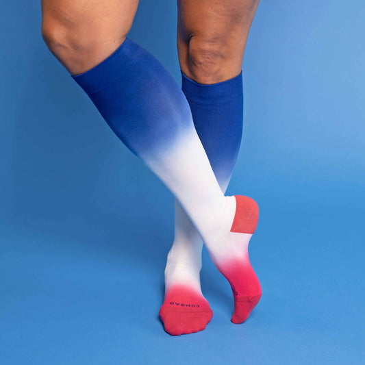 Comrad Knee-High Compression Socks – Double-Dip Ombre