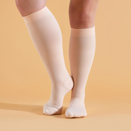 Comrad Knee-High Compression Socks - Solid (20-30 mmHg)
