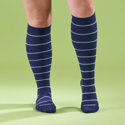 Comrad Knee-High Compression Socks – Stripes (20-30 mmHg)