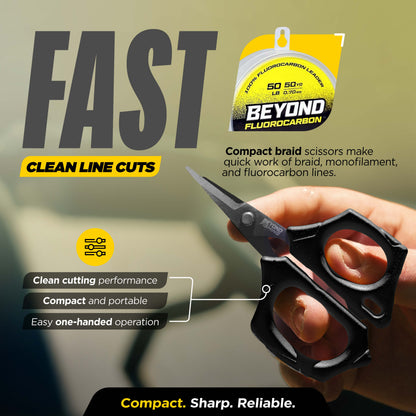 Beyond Braid Fishing 5-Piece Fishing Tool Kit - Pliers, Fillet Knife, Hook Remover, Lip Gripper, and Braid Scissors