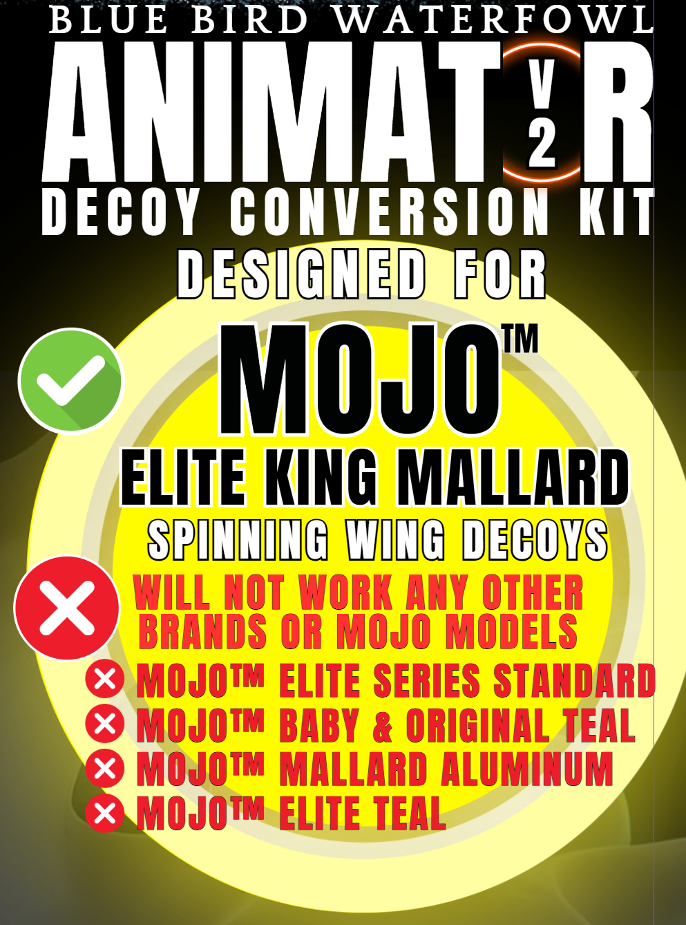 Blue Bird Waterfowl Animator V2 for Mojo Elite Series King Mallard