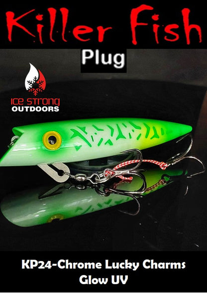Ice Strong Outdoors - Killer Fish - Rattling TROLLING PLUG UV - NEW 2026 Colors Just Released!