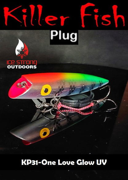 Ice Strong Outdoors - Killer Fish - Rattling TROLLING PLUG UV - NEW 2026 Colors Just Released!