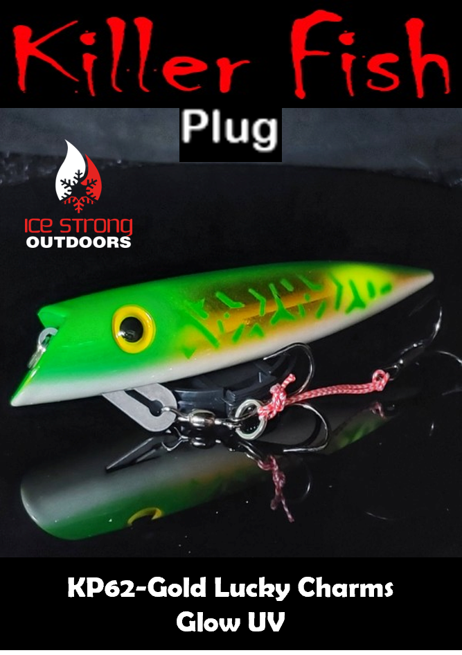Ice Strong Outdoors - Killer Fish - Rattling TROLLING PLUG UV - NEW 2026 Colors Just Released!
