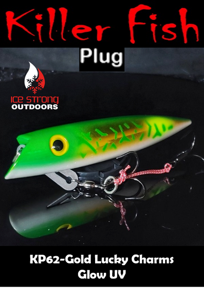 Ice Strong Outdoors - Killer Fish - Rattling TROLLING PLUG UV - NEW 2026 Colors Just Released!