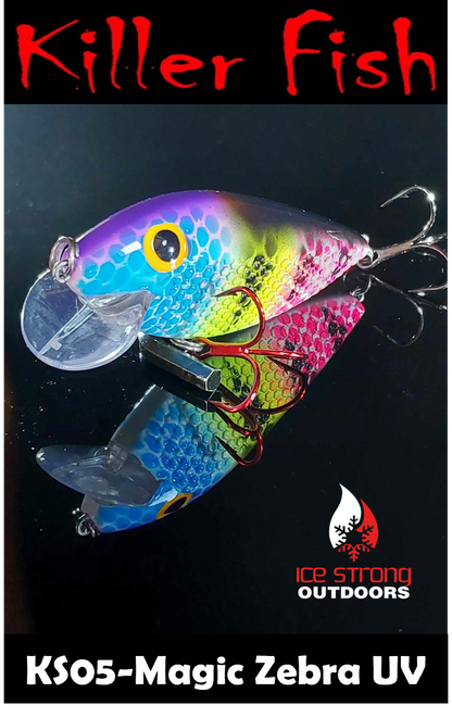 Ice Strong Outdoors - Killer Fish - Rattling Shallow Diver UV - NEW 2026 Colors Just Released!