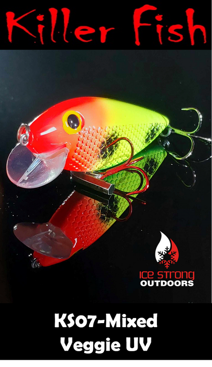 Ice Strong Outdoors - Killer Fish - Rattling Shallow Diver UV - NEW 2026 Colors Just Released!