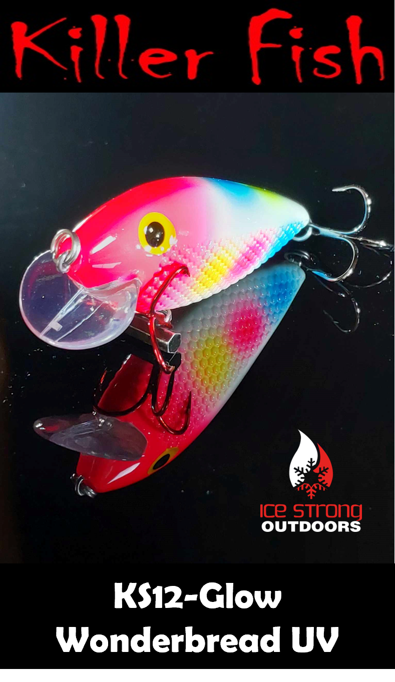 Ice Strong Outdoors - Killer Fish - Rattling Shallow Diver UV - NEW 2026 Colors Just Released!