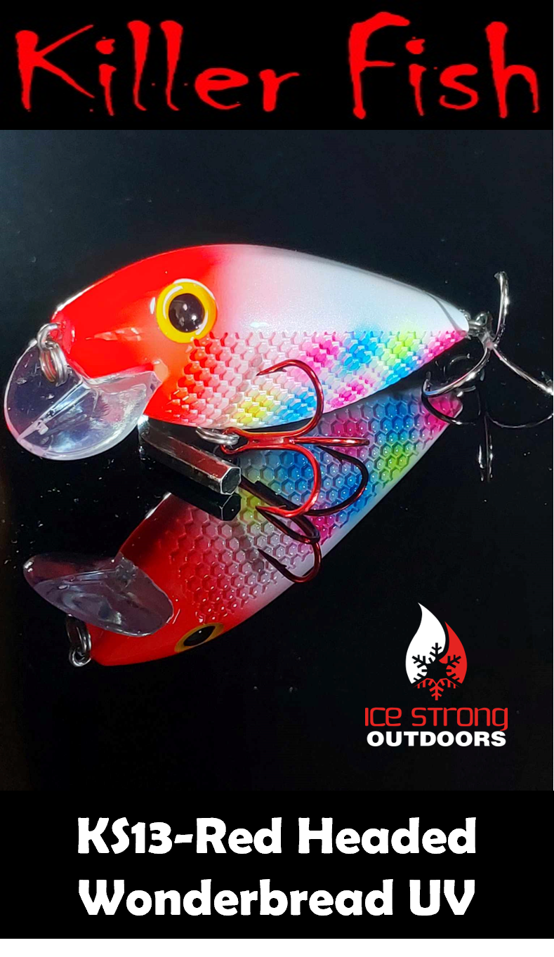 Ice Strong Outdoors - Killer Fish - Rattling Shallow Diver UV - NEW 2026 Colors Just Released!