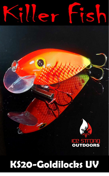 Ice Strong Outdoors - Killer Fish - Rattling Shallow Diver UV - NEW 2026 Colors Just Released!