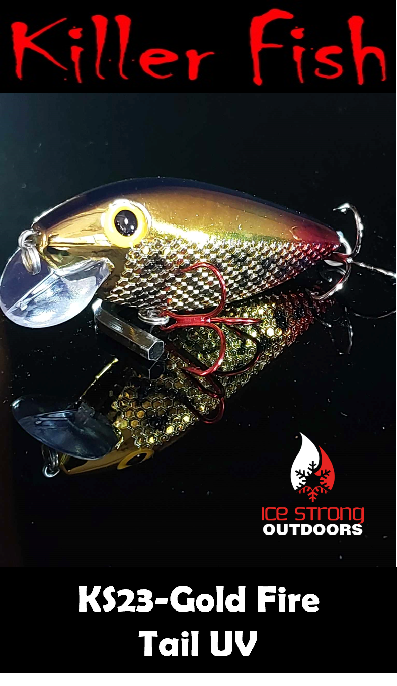 Ice Strong Outdoors - Killer Fish - Rattling Shallow Diver UV - NEW 2026 Colors Just Released!