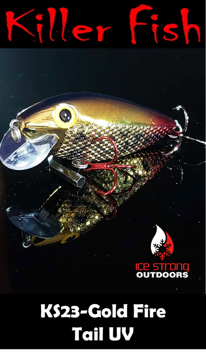 Ice Strong Outdoors - Killer Fish - Rattling Shallow Diver UV - NEW 2026 Colors Just Released!