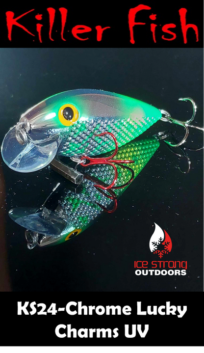 Ice Strong Outdoors - Killer Fish - Rattling Shallow Diver UV - NEW 2026 Colors Just Released!