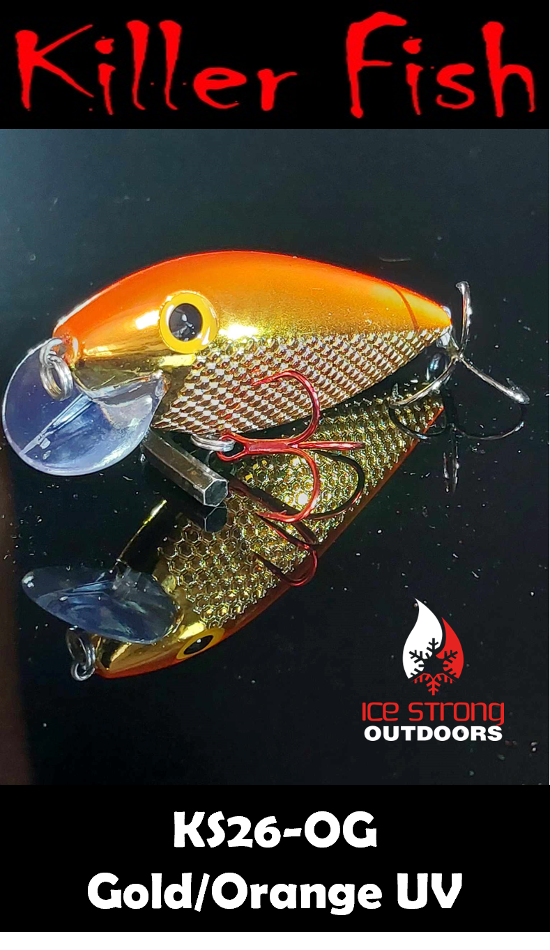 Ice Strong Outdoors - Killer Fish - Rattling Shallow Diver UV - NEW 2026 Colors Just Released!
