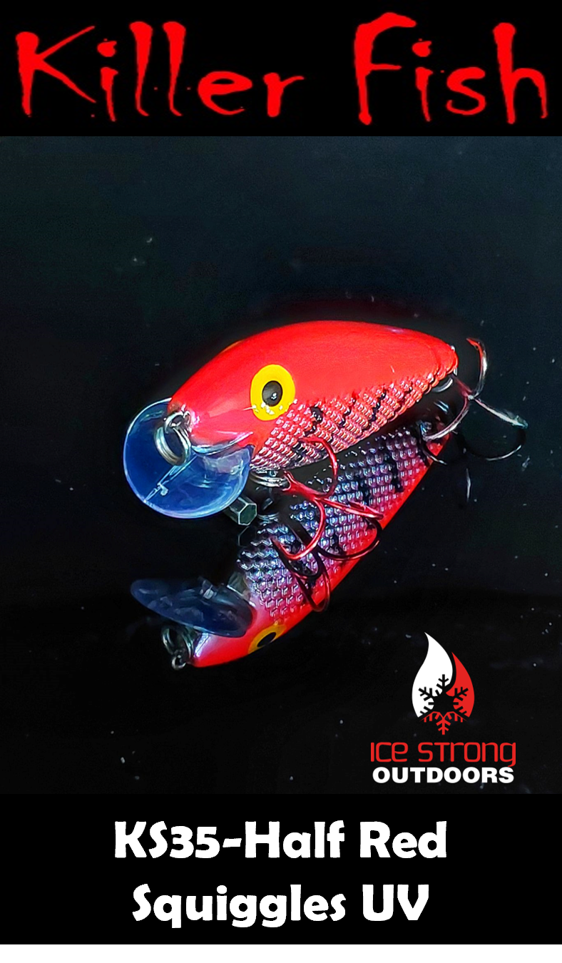 Ice Strong Outdoors - Killer Fish - Rattling Shallow Diver UV - NEW 2026 Colors Just Released!