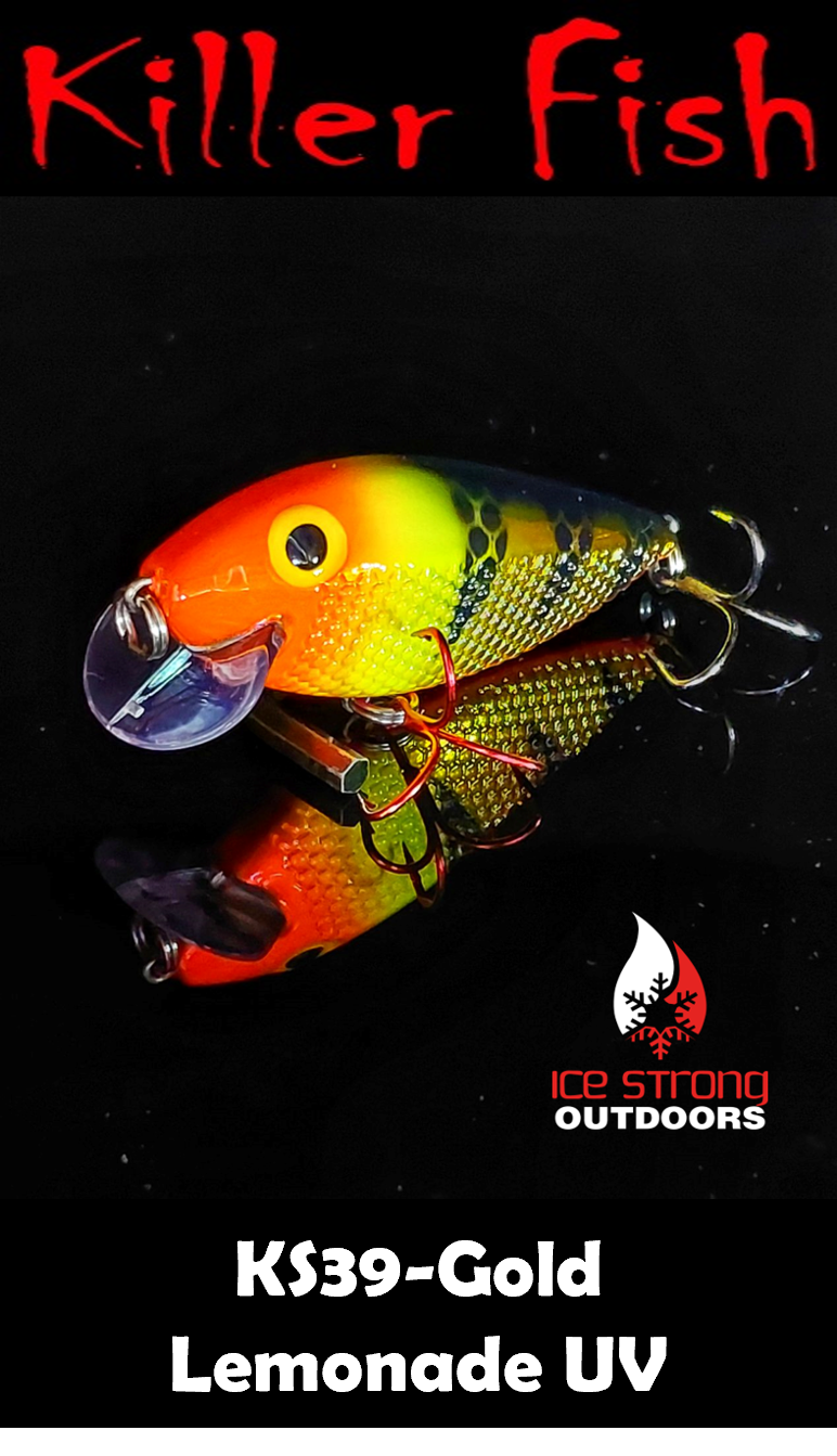 Ice Strong Outdoors - Killer Fish - Rattling Shallow Diver UV - NEW 2026 Colors Just Released!
