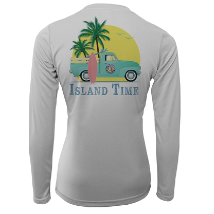 Saltwater Born Key West Island Time Women's Long Sleeve UPF 50+ Dry-Fit Shirt