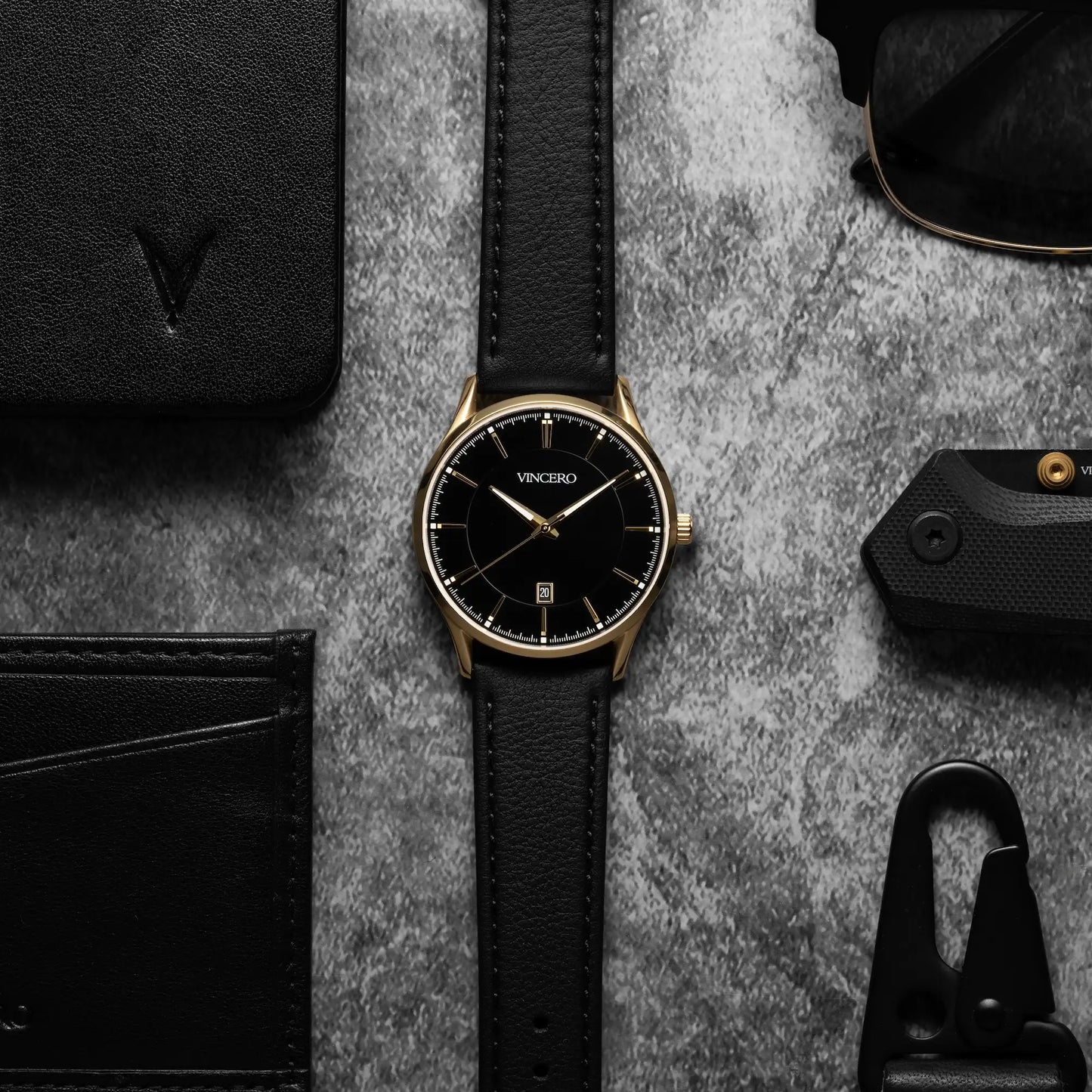 Vincero The Kairos II - Gold Onyx