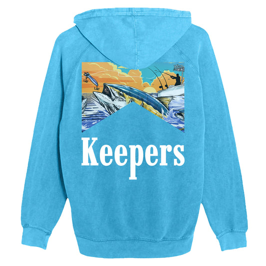 Keepers Only Co. Run & Gun Washed Blue Hoodie