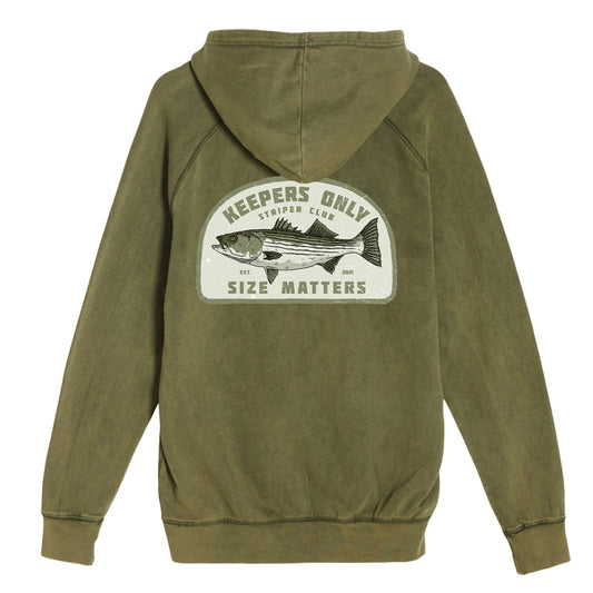 Keepers Only Co. Size Matters Washed Olive Hoodie