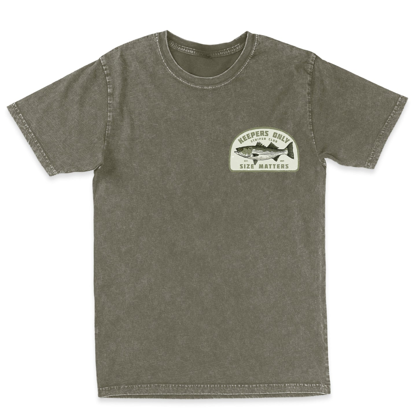 Keepers Only Co. Size Matters Olive Washed T-Shirt