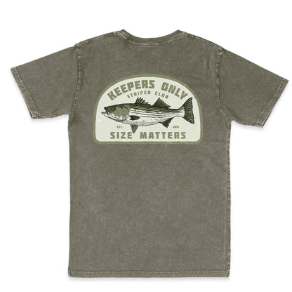 Keepers Only Co. Size Matters Olive Washed T-Shirt