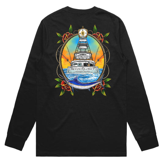 Keepers Only Co. Sportfishing Black Long Sleeve