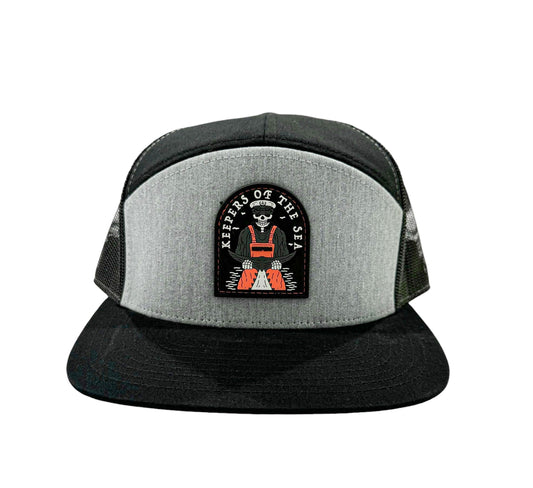 Keepers Only Co. Tuna Slayer 7-Panel Black / Grey Snapback