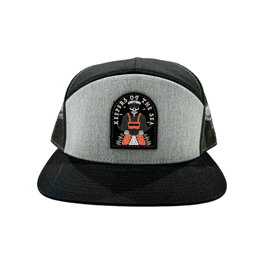 Keepers Only Co. Tuna Slayer 7-Panel Black / Grey Snapback