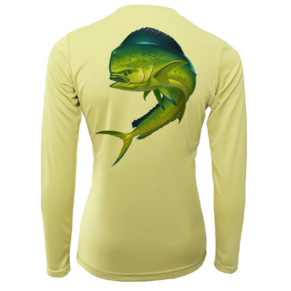 Saltwater Born Key West Action Mahi Women's Long Sleeve UPF 50+ Dry-Fit Shirt