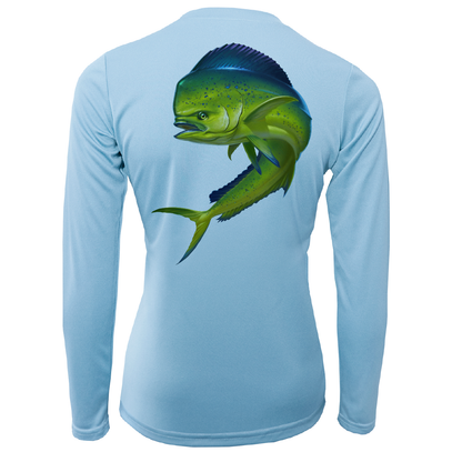 Saltwater Born Key West Action Mahi Women's Long Sleeve UPF 50+ Dry-Fit Shirt