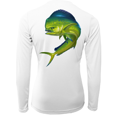 Saltwater Born Key West Action Mahi Women's Long Sleeve UPF 50+ Dry-Fit Shirt