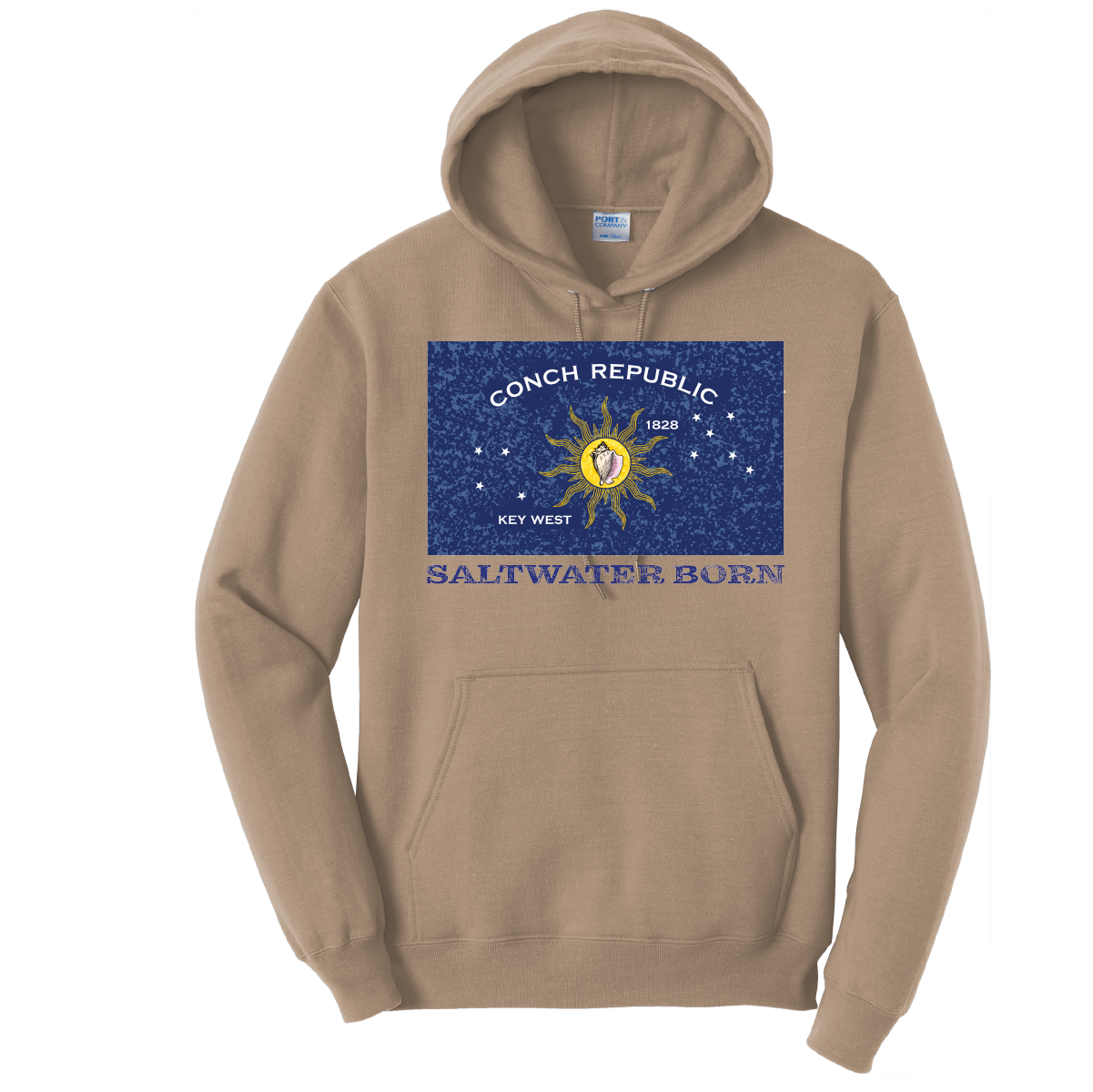 Saltwater Born Conch Republic Cotton Hoodie