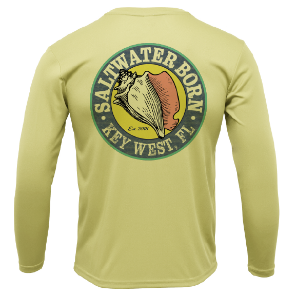 Saltwater Born Key West, FL Hogfish Diver Long Sleeve UPF 50+ Dry-Fit Shirt