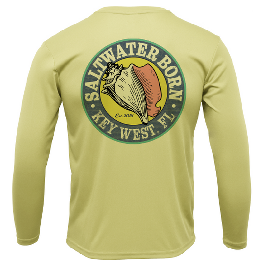 Saltwater Born Key West, FL Hogfish Diver Long Sleeve UPF 50+ Dry-Fit Shirt