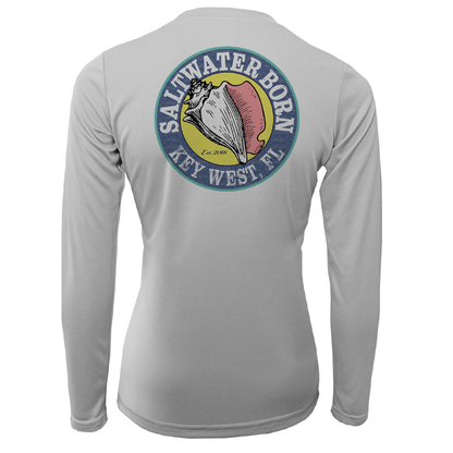 Saltwater Born Key West Horseshoe Crab Women's Long Sleeve UPF 50+ Dry-Fit Shirt