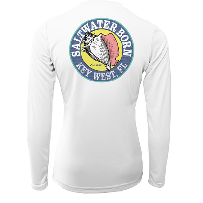 Saltwater Born Key West Horseshoe Crab Women's Long Sleeve UPF 50+ Dry-Fit Shirt