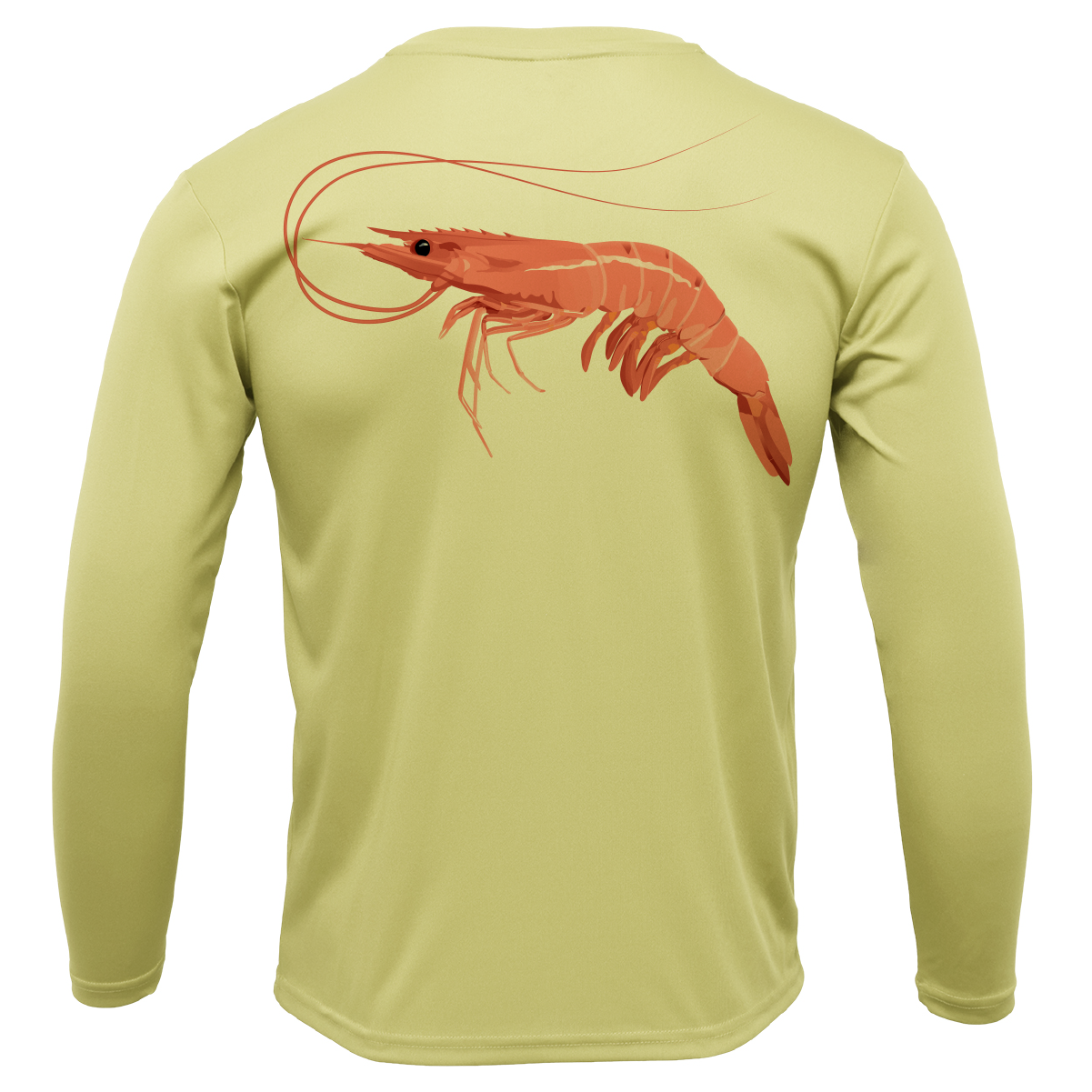 Saltwater Born Key West, FL Jumbo Shrimp Long Sleeve UPF 50+ Dry-Fit Shirt