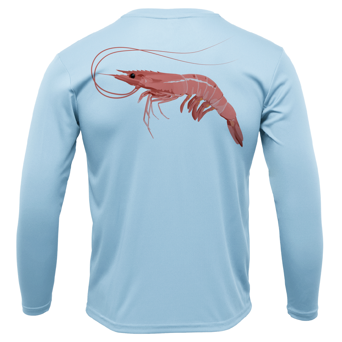 Saltwater Born Key West, FL Jumbo Shrimp Long Sleeve UPF 50+ Dry-Fit Shirt