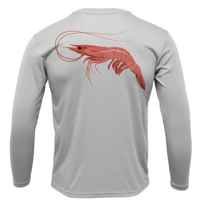 Saltwater Born Key West, FL Jumbo Shrimp Long Sleeve UPF 50+ Dry-Fit Shirt