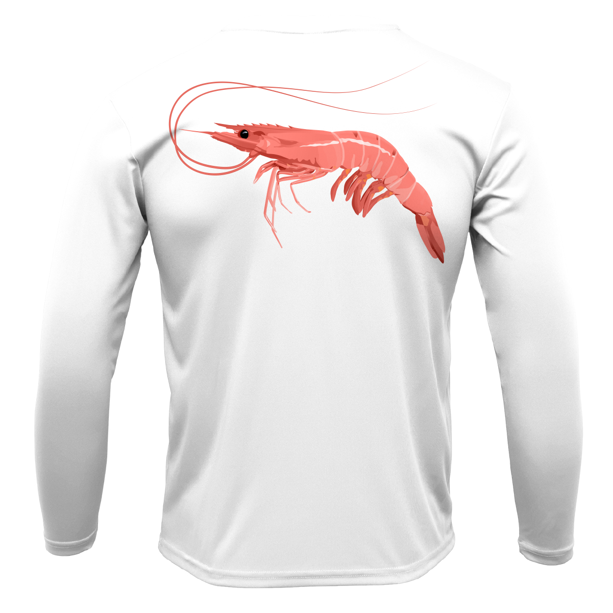 Saltwater Born Key West, FL Jumbo Shrimp Long Sleeve UPF 50+ Dry-Fit Shirt
