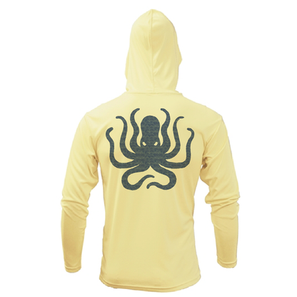 Saltwater Born Charleston, SC Kraken Palmetto Logo Men's Long Sleeve UPF 50+ Dry-Fit Hoodie