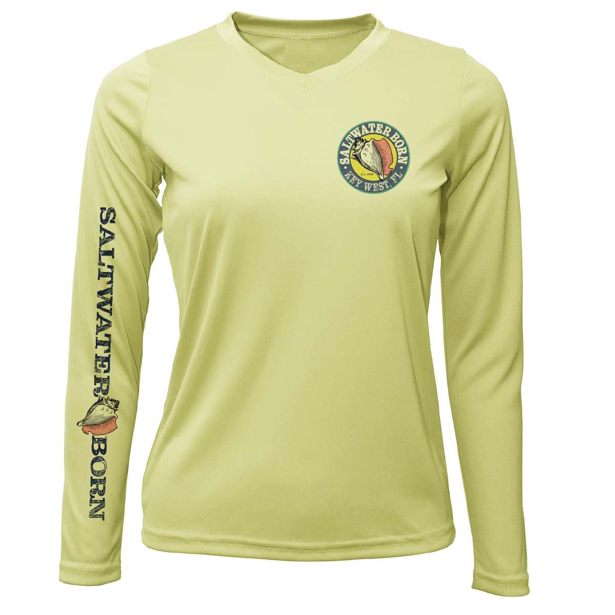 Saltwater Born Key West "Surrender The Booty" Women's Long Sleeve UPF 50+ Dry-Fit Shirt