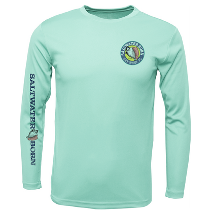 Saltwater Born Key West, FL Turtle Long Sleeve UPF 50+ Dry-Fit Shirt