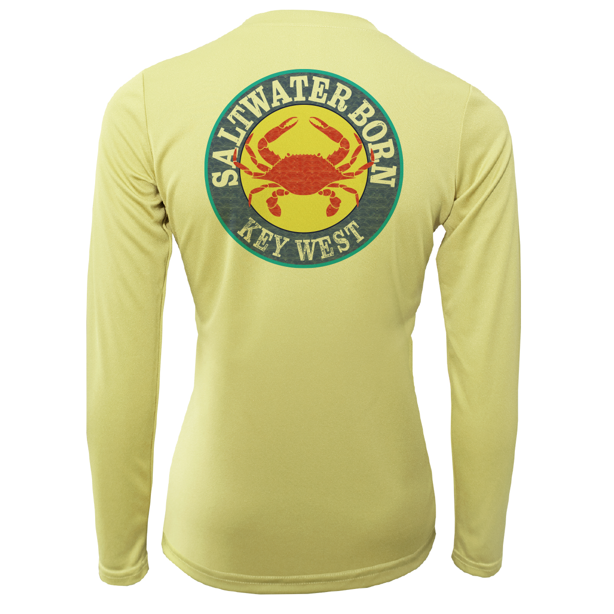 Saltwater Born Key West Steamed Crab Women's Long Sleeve UPF 50+ Dry-Fit Shirt