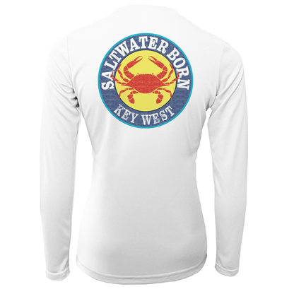 Saltwater Born Key West Steamed Crab Women's Long Sleeve UPF 50+ Dry-Fit Shirt