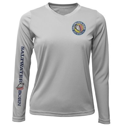 Saltwater Born Key West "The Beach Gives me Porpoise" Women's Long Sleeve UPF 50+ Dry-Fit Shirt