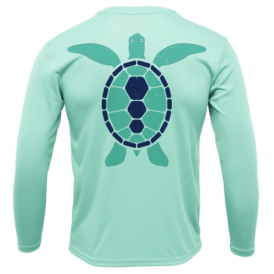 Saltwater Born Key West, FL Turtle Long Sleeve UPF 50+ Dry-Fit Shirt