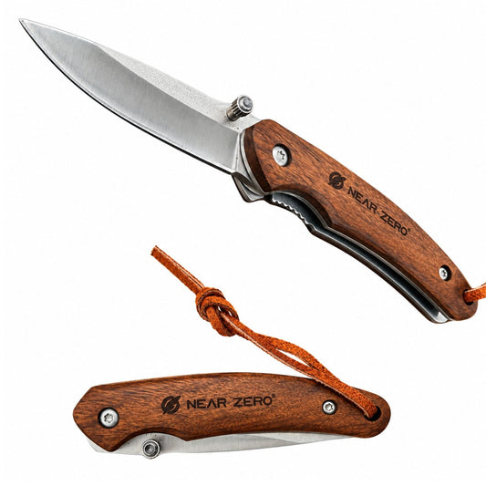 Near Zero Pocket Knife - Wooden Warrior