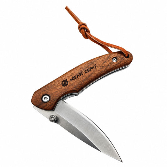 Near Zero Pocket Knife - Wooden Warrior